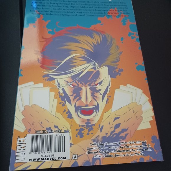 Marvel - Gambit Volume 1 Graphic Novel - Picture 4 of 6